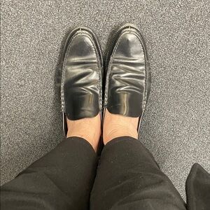 Gorgeous Prada Black Leather Slip-On Loafers 90’s M7.5/W10.5